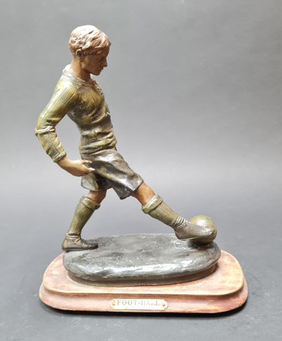 FOOTBALL
Sculpture en régule à patine de...