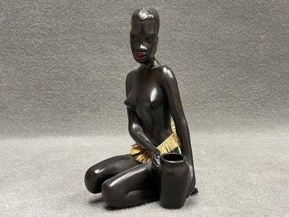 Ensemble de sculptures en céramique, représentant...