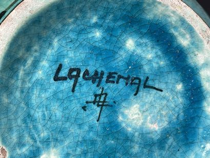 Raoul LACHENAL (1885-1956). 
Vase boule à...