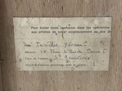 Yvonne PARVILLEE (Paris, 1895 - Coubert,...