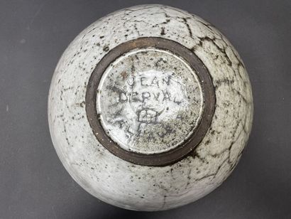 Jean DERVAL (1925-2010) - 
Large ceramic...
