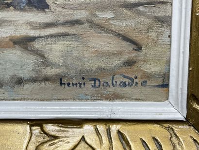 Henri DABADIE (1867-1949)
La drague du Port...