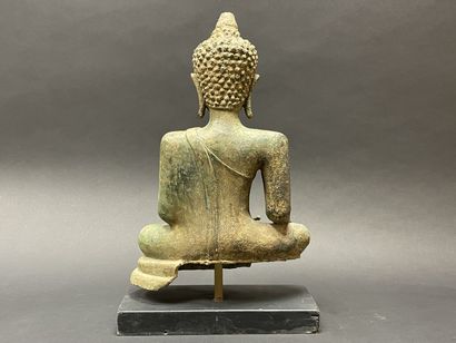 Seated Maravijaya Buddha
Sculpture in lost-wax...