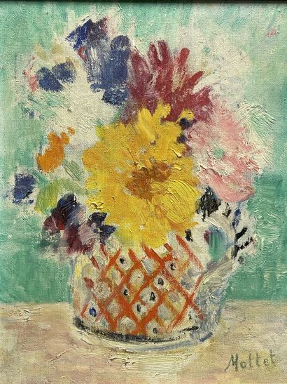 Yvonne MOTTET (1906-1968)
Bouquet of flowers
Oil...