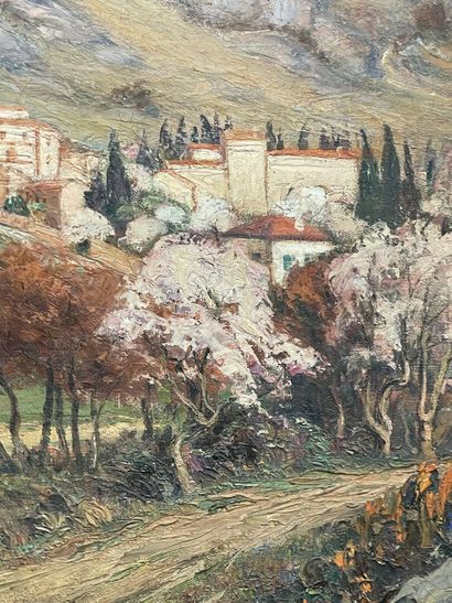 Émile ROUX-FABRE (XIX-XX) 
Village au pieds...