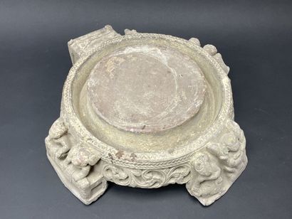 Rare old stone thanaka millstone (or mortar).
thanaka...