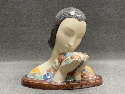 Marcel GUILLARD Etling edition. 
Woman with...