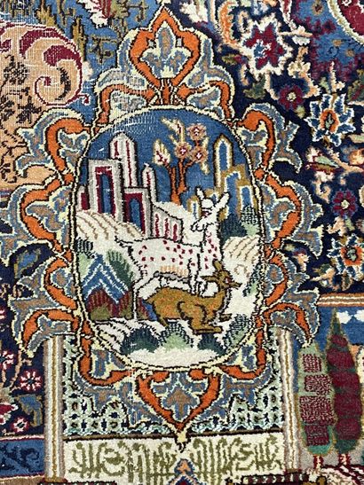 Oriental wool carpet, richly decorated.
KASHMAR,...