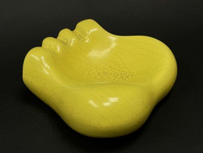 Georges JOUVE ( 1910-1964) 
Ashtray in cracked...