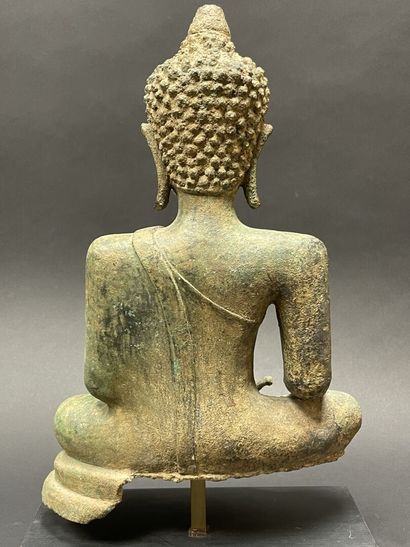 Seated Maravijaya Buddha
Sculpture in lost-wax...