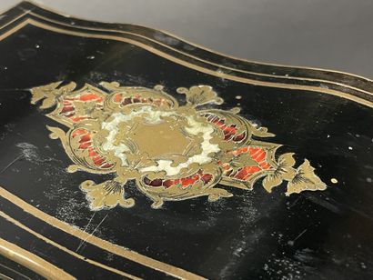 Cigar and tobacco humidor in blackened wood...