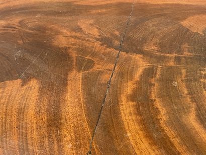 Mahogany veneered working table, underlined...