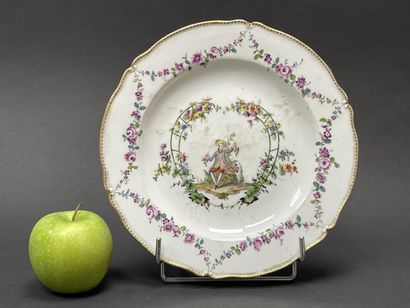 GERMANY late 18th c.
Porcelain plate with...