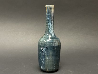 Alain GAUDEBERT (1937 ) 
Brown enameled raku...