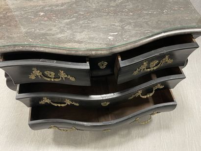 Chest of drawers, curved on all sides, opening...