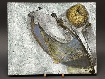 Pierre SAINT-PAUL(1926-2018) - 
Large enameled...