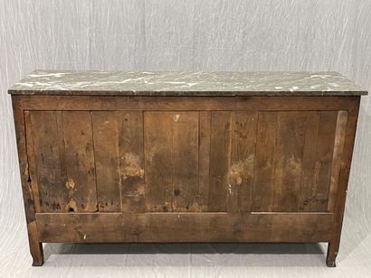 Moulded walnut sideboard, enfilade style,...