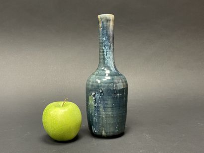 Alain GAUDEBERT (1937 ) 
Brown enameled raku...