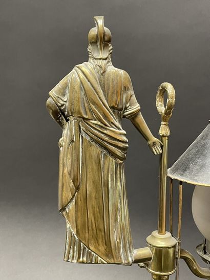 Electrically mounted kerosene lamp topped...