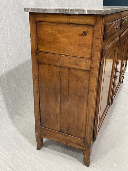 Moulded walnut sideboard, enfilade style,...