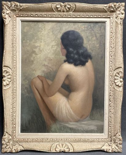 Jean JANNEL (1894-?)
Tentation, nu feminin....