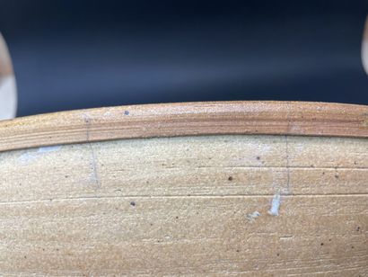 LA BORNE Very large stoneware bowl, abstract...
