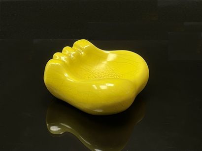 Georges JOUVE ( 1910-1964) 
Ashtray in cracked...