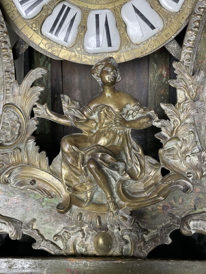 Wooden sconce with Martin varnish decoration...
