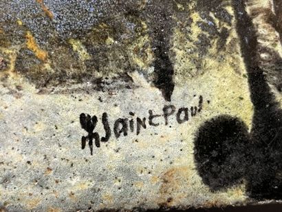 Pierre SAINT-PAUL(1926-2018) - 
Large enameled...