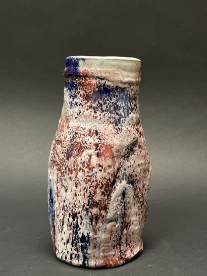 Alain GAUDEBERT (1937 ) 
Large blue and red...