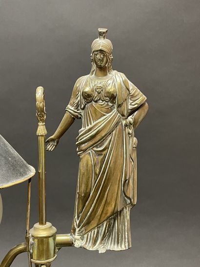 Electrically mounted kerosene lamp topped...