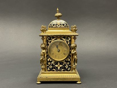 Bronze and cloisonné enamel clock.
movement...