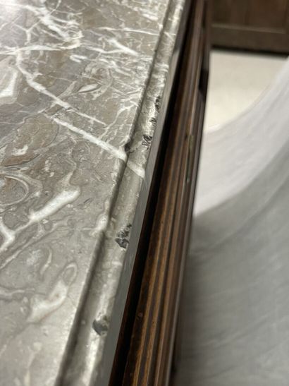 Moulded walnut sideboard, enfilade style,...