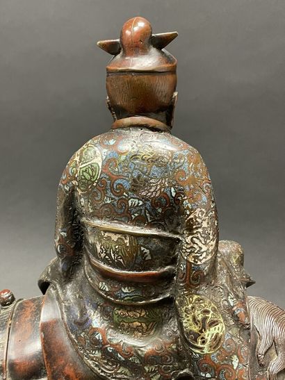 JAPON fin XIX°
TOBA sur sa mule.
Epreuve...