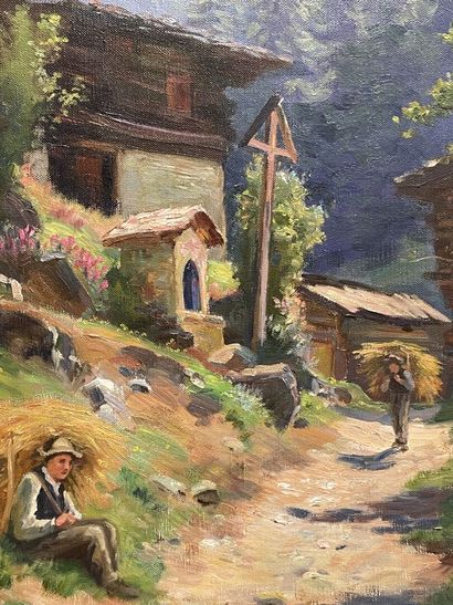 Fritz Edouard HUGUENIN-LASSAUGUETTE (1842-1926)
Paysage...