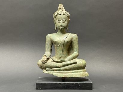 Seated Maravijaya Buddha
Sculpture in lost-wax...