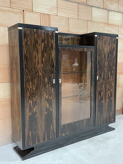 Cabinet de travail en placage d'ébène de...