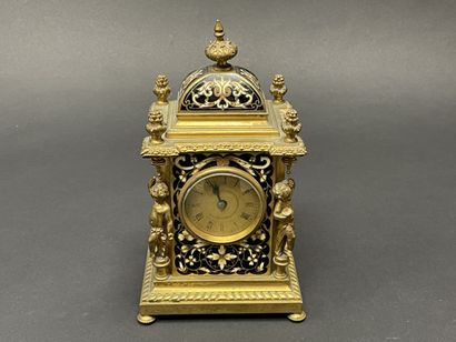 Bronze and cloisonné enamel clock.
movement...