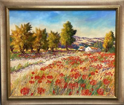 Tristan HOSOTTE (1978)
Field of poppies
Oil...