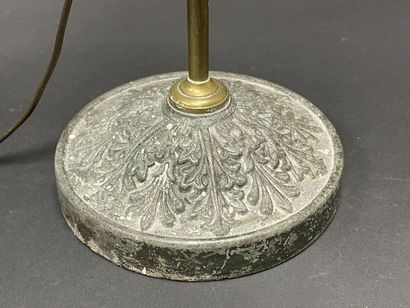 Electrically mounted kerosene lamp topped...