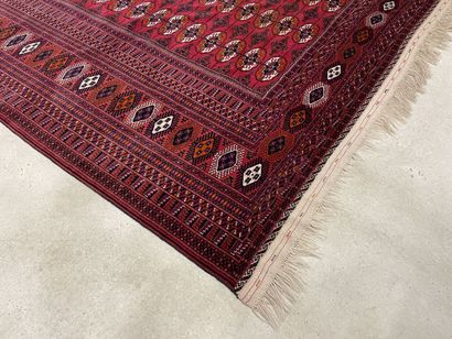 Large oriental rug. 
525 x 350 cm.