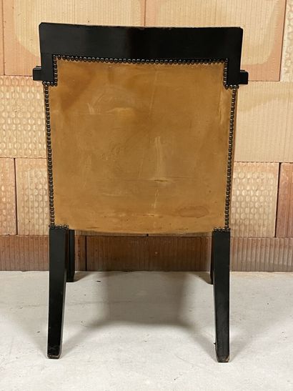 Cabinet de travail en placage d'ébène de...