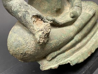 Seated Maravijaya Buddha
Sculpture in lost-wax...