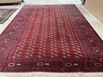 Large oriental rug. 
525 x 350 cm.