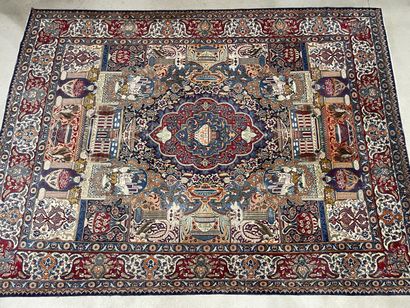 Oriental wool carpet, richly decorated.
KASHMAR,...
