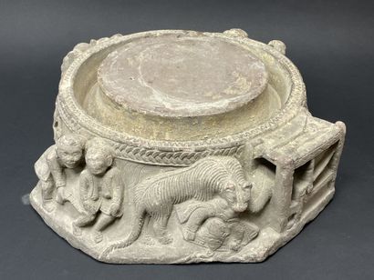 Rare old stone thanaka millstone (or mortar).
thanaka...