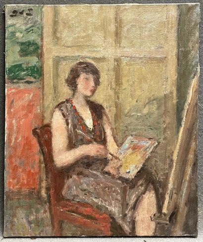 Georges D'ESPAGNAT (1870-1950) 
Portrait...
