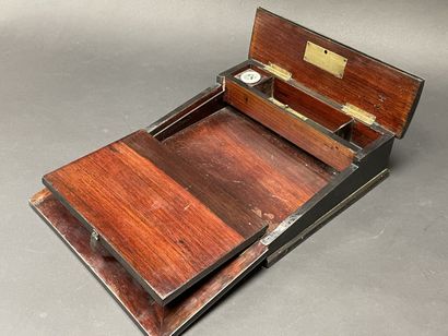 Lady's writing desk in blackened wood and...