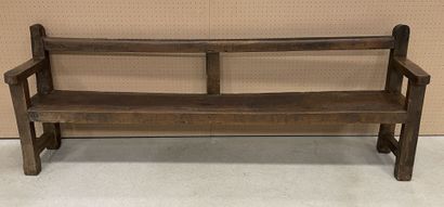 Large oak community bench.
17th century
96...