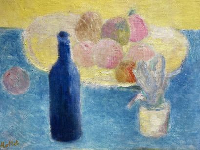 Yvonne MOTTET (1906-1968) 
Still life bottle...